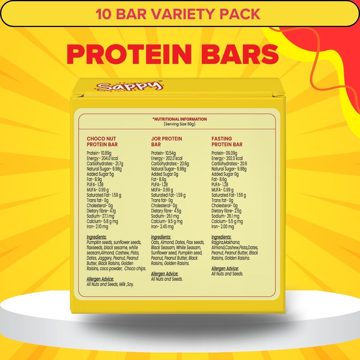 JOR AND CHOCO NUT BAR COMBO