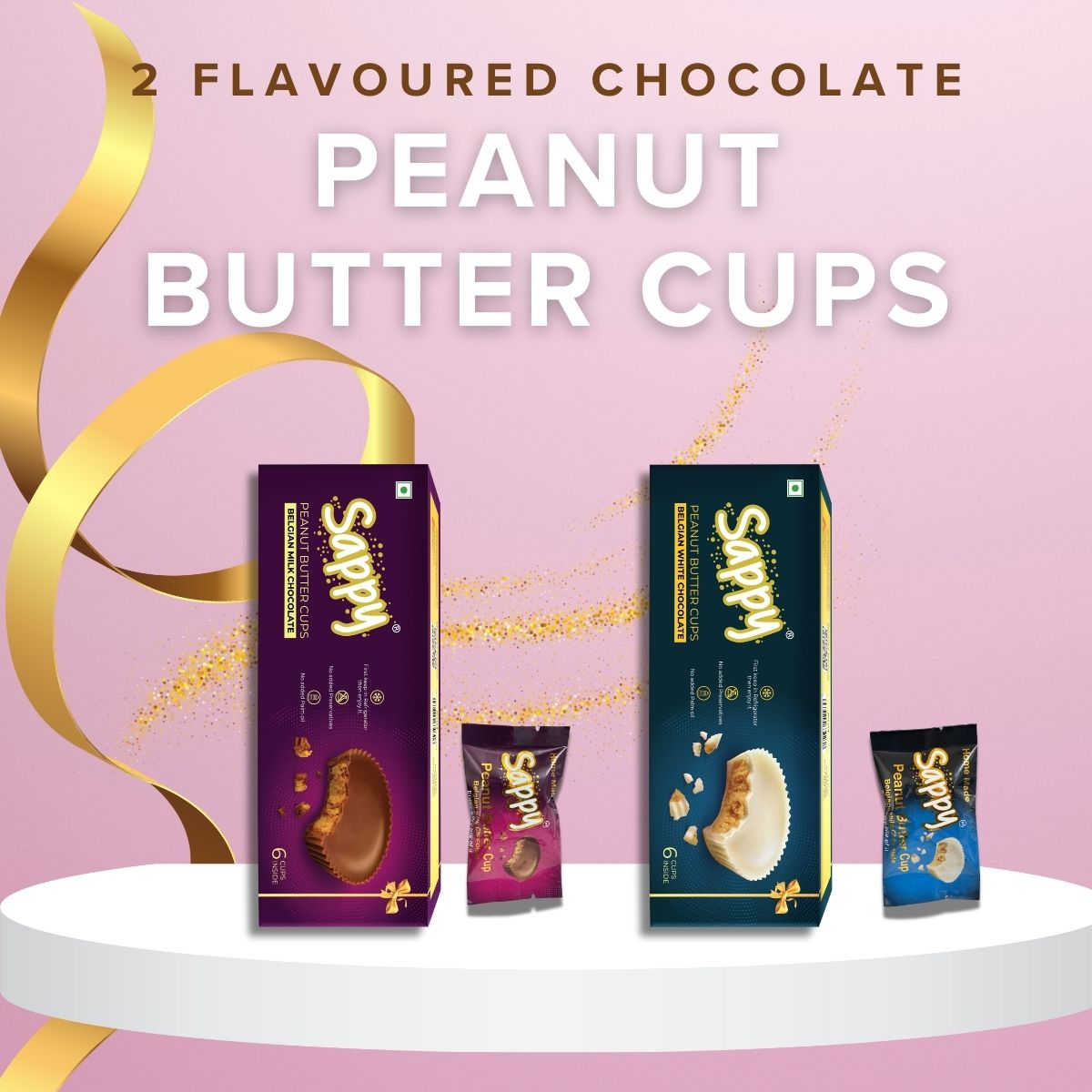 Milk & White Peanut Butter Cup Combo (APPROX. 240 GM)