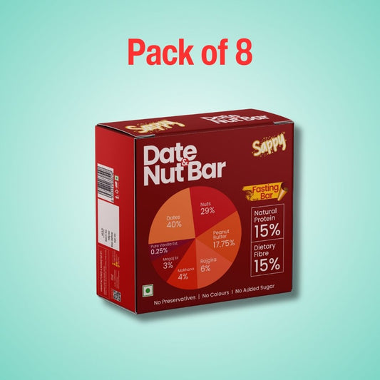 Date and Nut Bar (Pack of 8, 50gm*8=400GM)